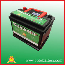 Bateria de carro da bateria do preço de fábrica 55ah 12V auto de Guangzhou